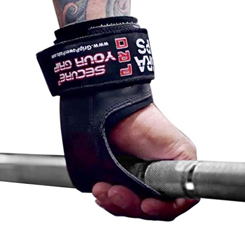 Cobra Grips PRO Weight Lifting Gloves Heavy Duty Straps Alternative Power Lifting Hooks Best For Deadlifts Adjustable Neoprene Padded Wrist Wraps Support Bodybuilding (PRO Arnold Leather)
