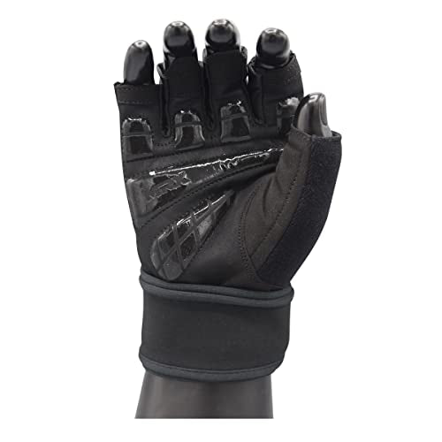 MRX Weightlifting Gloves for Men Workout Gloves Mens Wrist Support Lifting Gloves Male Gym Gloves | Workout Gym Accessories for Men Weight Lifting Fingerless Gym Exercise for Powerlifting