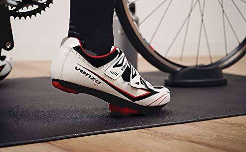 CyclingDeal Bike Trainer Floor Mat - Compatible with Indoor Exercise Stationary Bike Treadmill Elliptical Waterproof Gym Flooring Equipment - Indoor Cycle Stepper - Soft 36" x 84" (91 x 213cm)