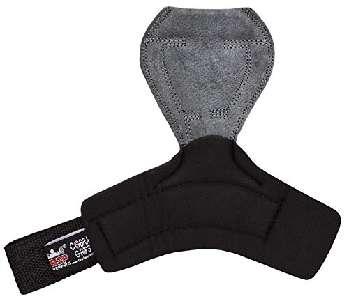2018 Cobra Grips Flex Model Weight Lifting Gloves Heavy Duty Straps Alternative Power Lifting Hooks Best for Deadlifts with Padded Wrist Wrap Support Bodybuilding (Medium, Gray Leather)