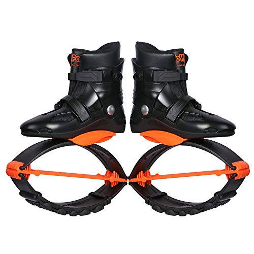 Joyfay Jumps Shoes for Fitness and Workout - Comfortable and Stylish Design - Premium Durable Materials - Unisex Design (Large, Black/Orange)