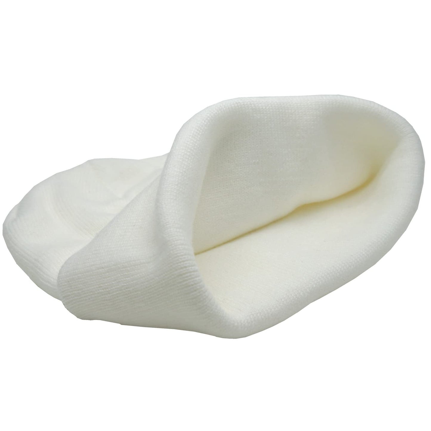 55cube Beanie Hats for Men Women White
