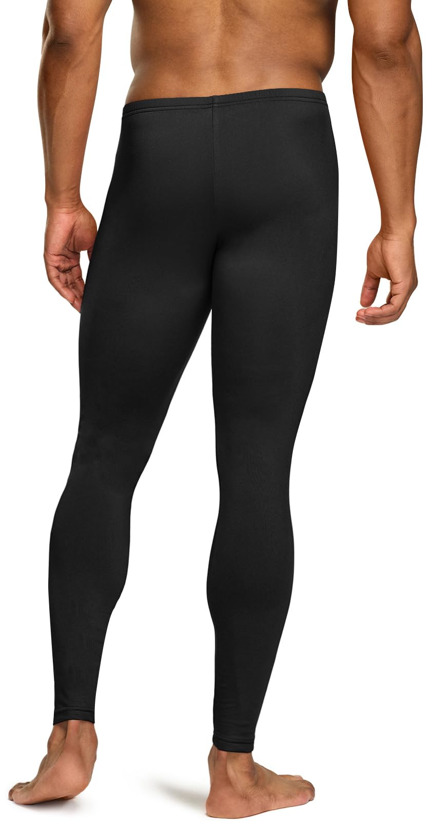 TSLA Men's Thermal Underwear Pants, Heated Warm Fleece Lined Long Johns Leggings, Winter Base Layer Bottoms, Thermal Fly-Front 2pack Black, Small