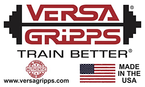 Versa Gripps® Pro, Made in The USA, Wrist Straps for Weightlifting Alternative, The Best Training Accessory, Neon Orange/Black, XS