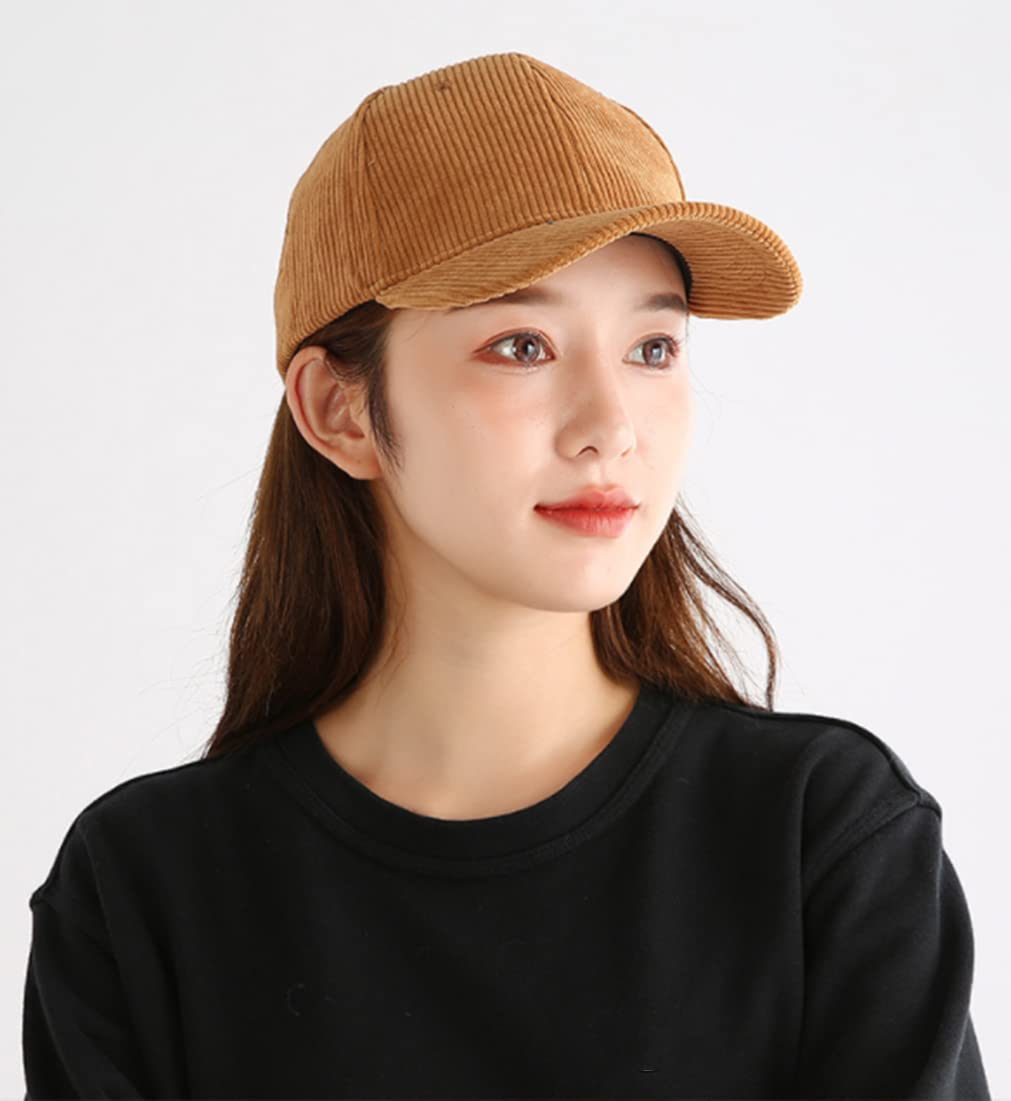 Baseball Cap for Women Y2k Fishing Hat Trucker Hat Winter Baseball Cap Strapback Hat Corduroy Unisex Baseball Cap 2024 Blue