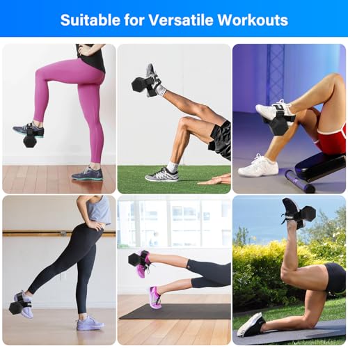 Tibialis Trainer Strap for Shin Splint Relief,Adjustable Dumbbell Foot Attachment for Hip Flexor Raises,Dumbbell ankle strap for weight Lifting,Relieve Leg Pain Increase Range of Motion