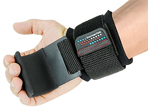 Weight Lifting Metal Hooks Heavy Duty PRO Lifting Wrist Straps Deadlift Straps Power Lifting Grips Gym Gloves Men & Women (Flat Black 2 Hooks, MEN-Wrist Size Large)