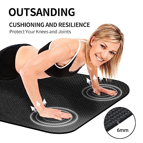 Fitness Equipment Mat,Exercise Equipment Mat,Treadmill Mat, Exercise Bike Mat, Workout Mats for Home Gym Mats Gym Flooring Rubber Workout Mat Fitness Mat Large Yoga Mat Cardio Mat for Weightlifting