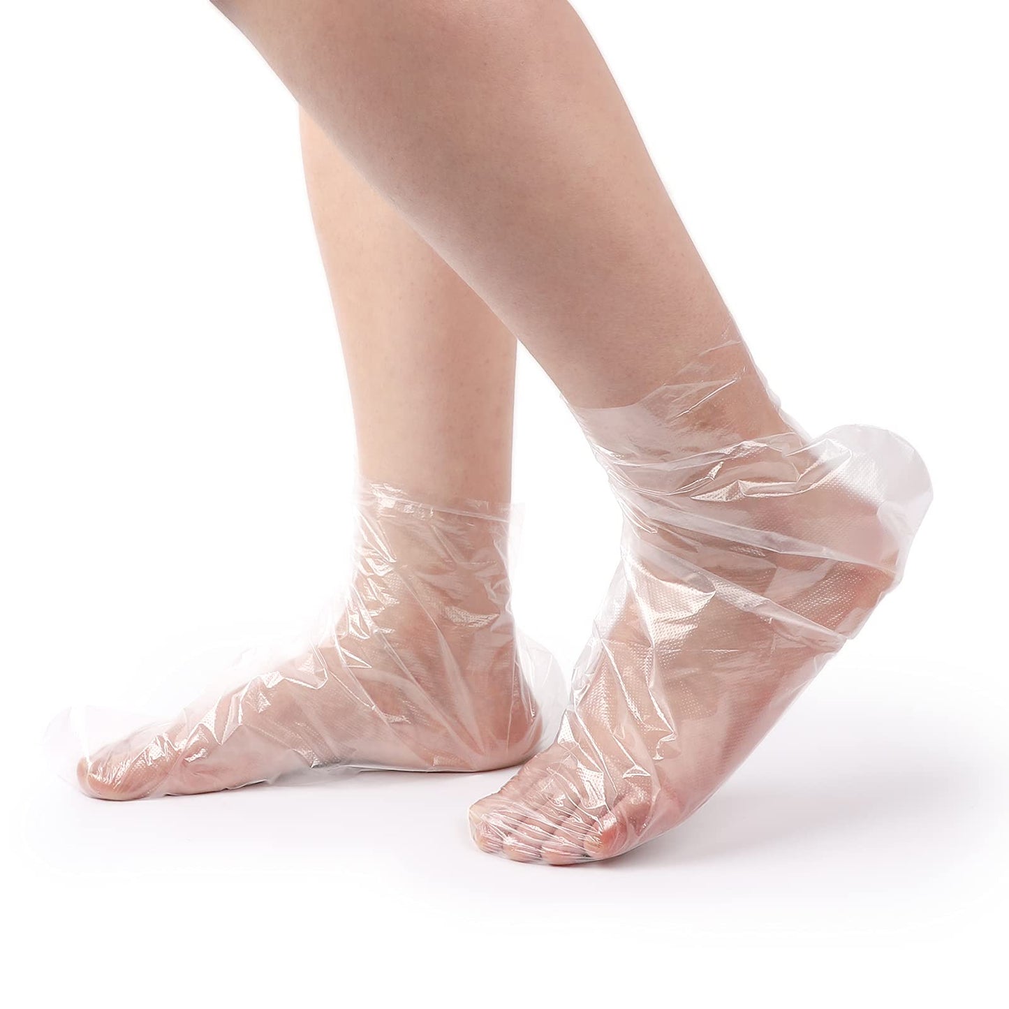 200pcs Foot Paraffin Wax Bath Liners, Niubow Plastic Hot Wax Therapy Bags Covers for Foot Therabath (200pcs Booties)