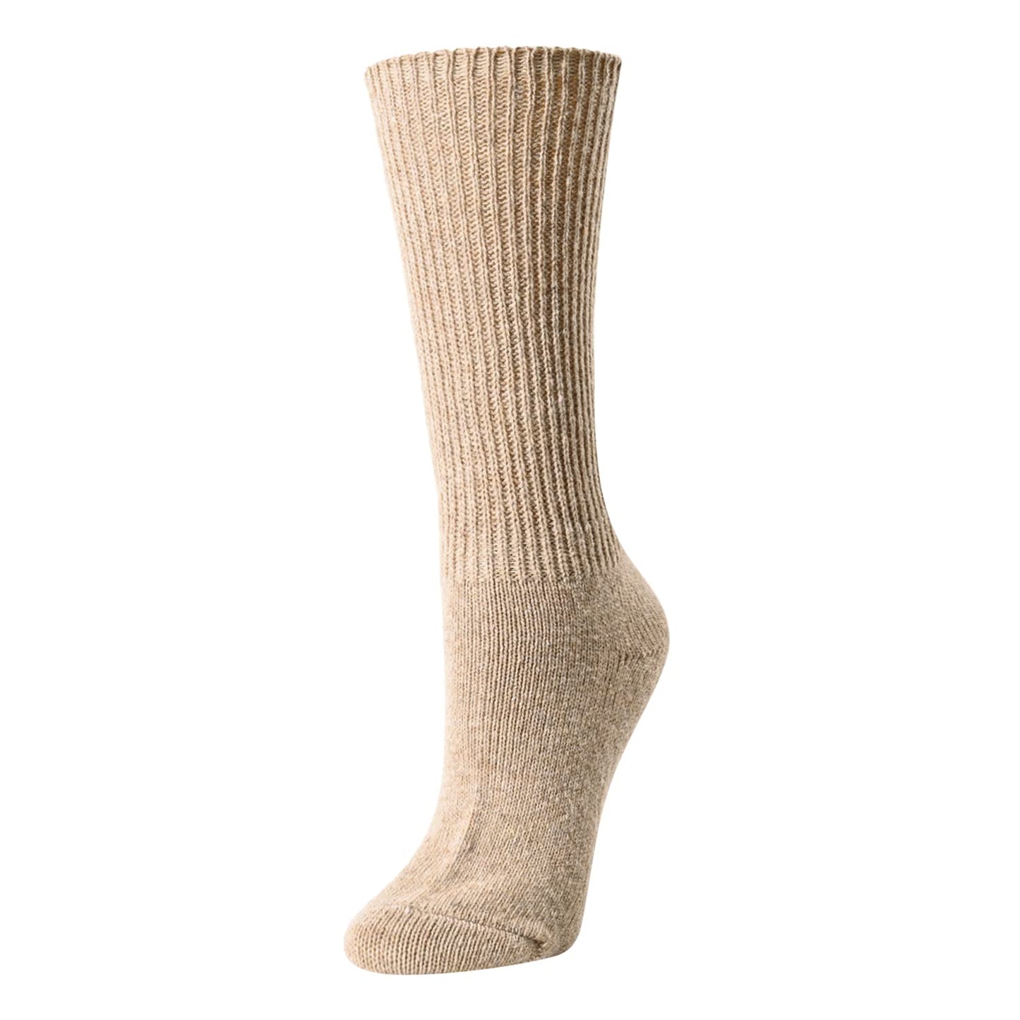 sockfun Novelty Slouch Socks For Women Girls, Scrunch Socks Women, Cotton Long High Tube Socks Cream