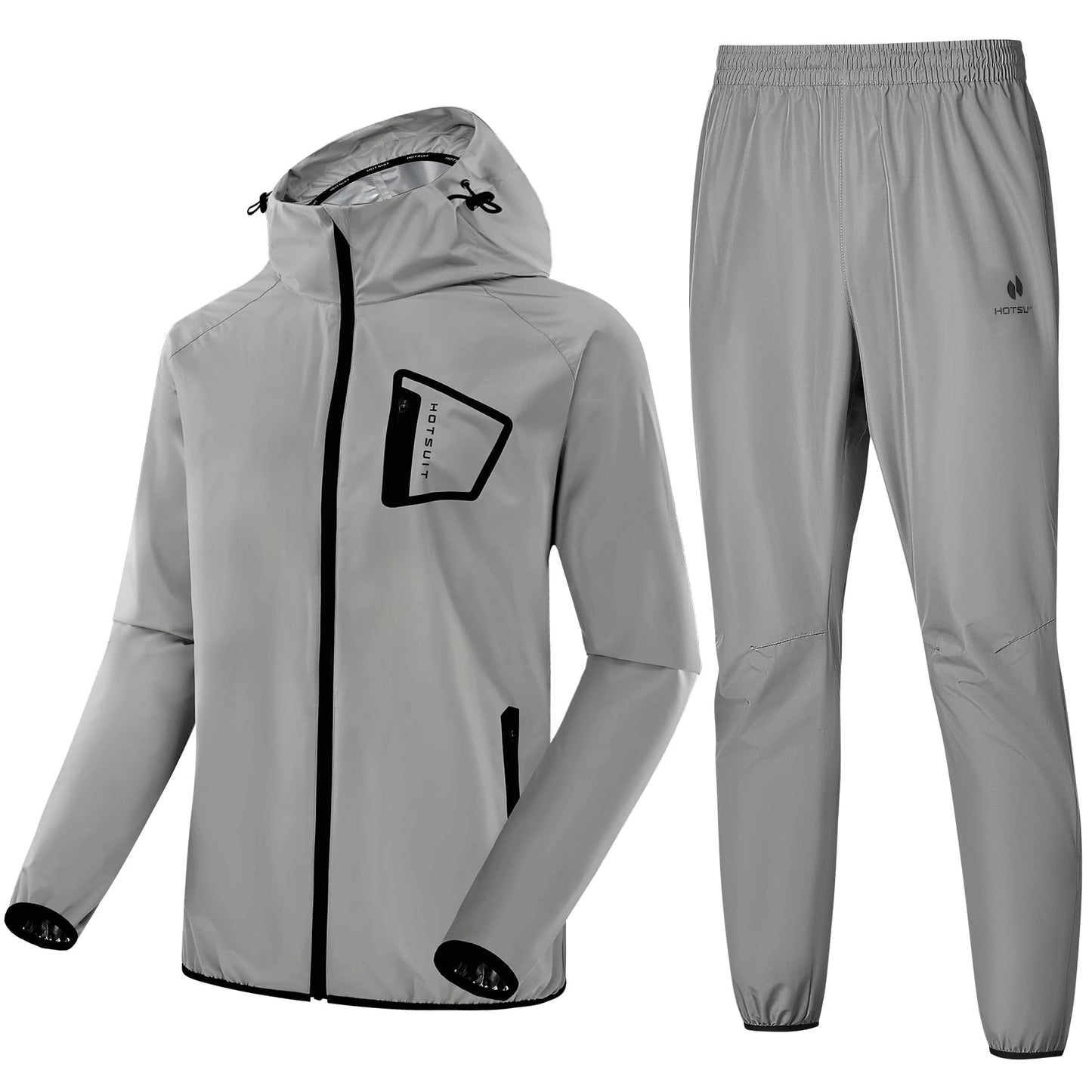 HOTSUIT Sauna Suit Men Non Rip Boxing Sweat Suits Exercise Workout Jacket