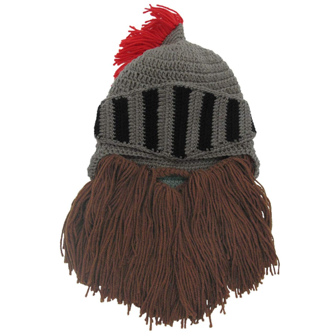 FALETO Wig Beard Hats Creative Original Funny Knit Hat Handmade Winter Beard Facemask