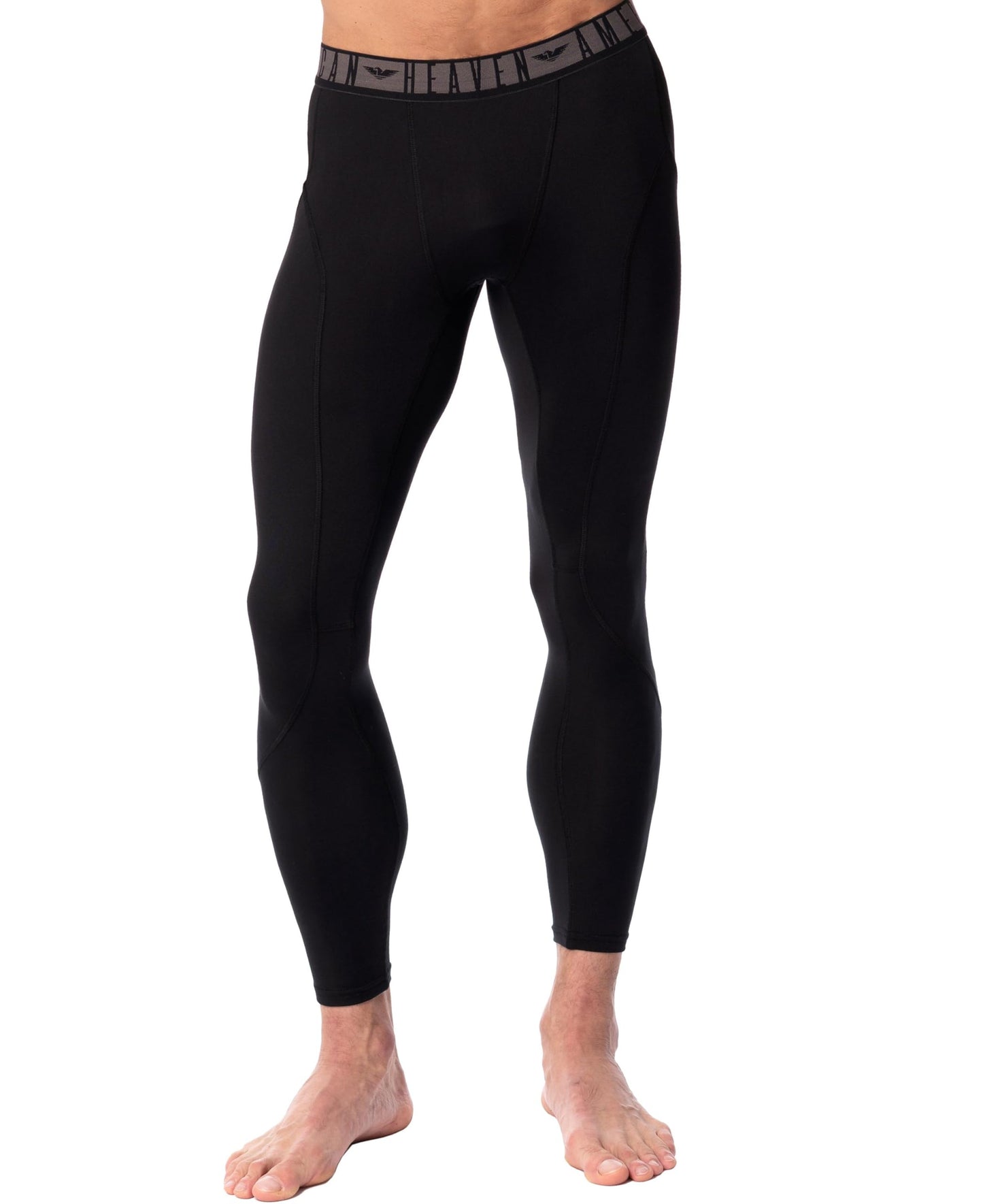 AMERICAN HEAVEN Men's Base Layer/Athletic/Running Tights/Leggings-Soft Thermal Bottoms| Multi Packs