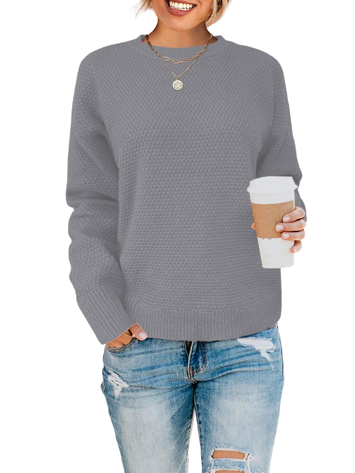 Lylinan Crewneck Sweatshirt for Women Long Sleeve Shirts Fall Winter Outfits 2024 Greg M