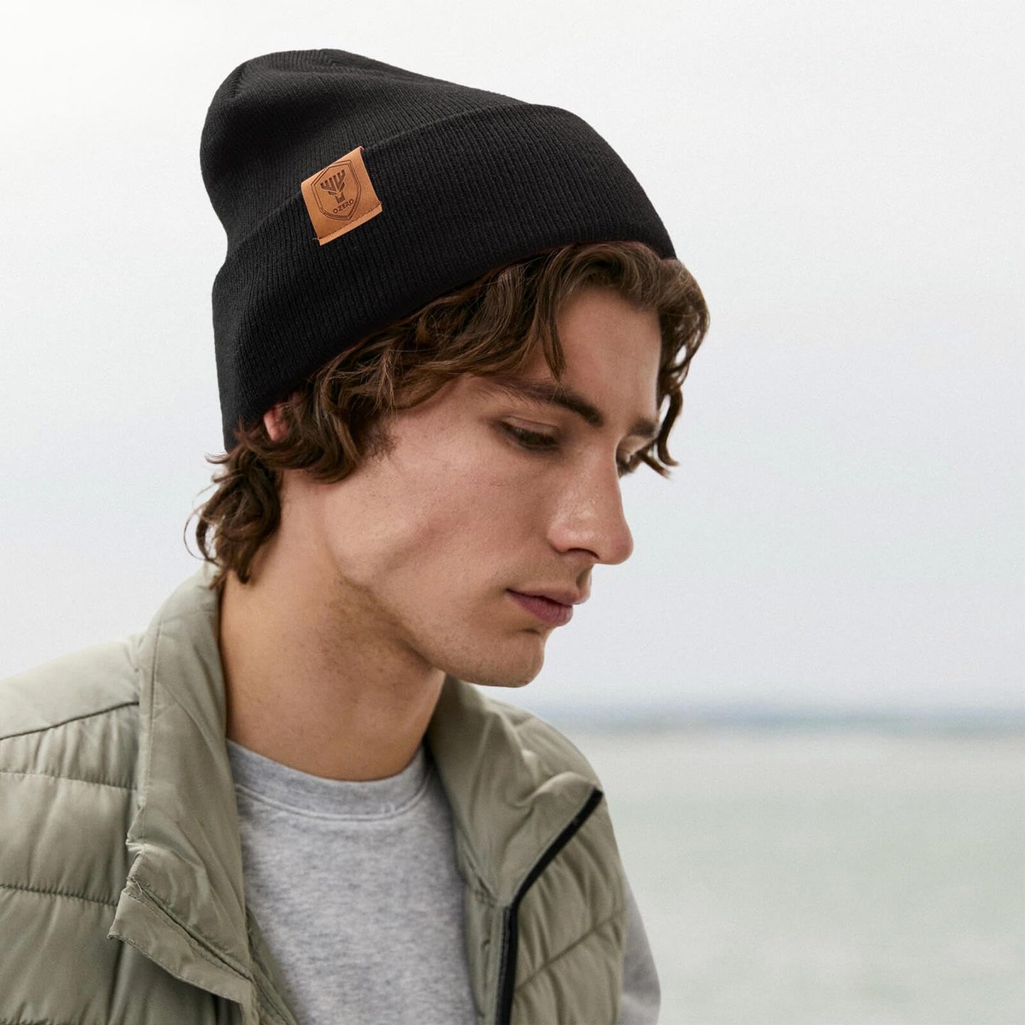 OZERO Winter Beanies for Men Women: 2-Pack Classic Cuffed Thermal Hats, Soft Warm Caps, Fashion Skull Cap for Cold Weather Gray