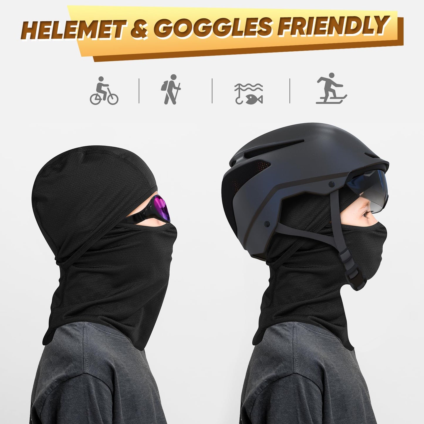Ameceres Kids Balaclava Ski Mask Cold Weather Windproof Tactical Face Mask Winter for Skiing Snowboarding Cycling (2)