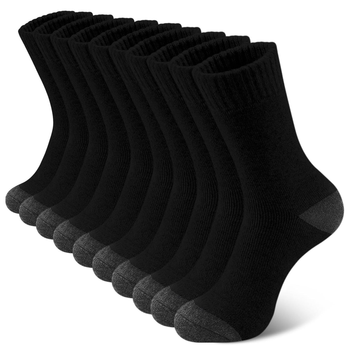 SIMIYA 5 Pairs Merino Wool Socks for Men, Thick Winter Wool Hiking Socks