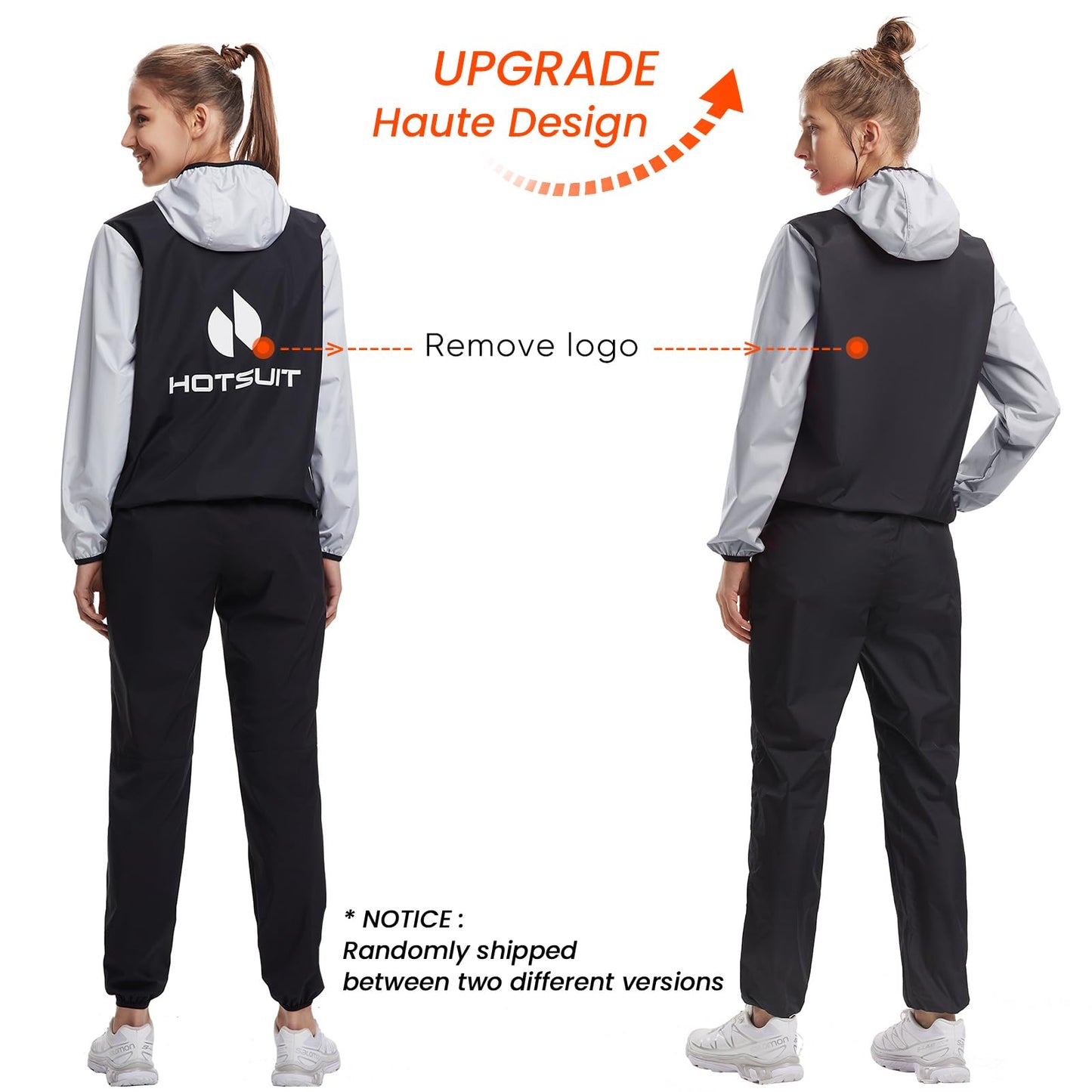 HOTSUIT Sauna Suit for Women Sweat Suits Gym Workout Exercise Sauna Jacket Pant Full Body, S