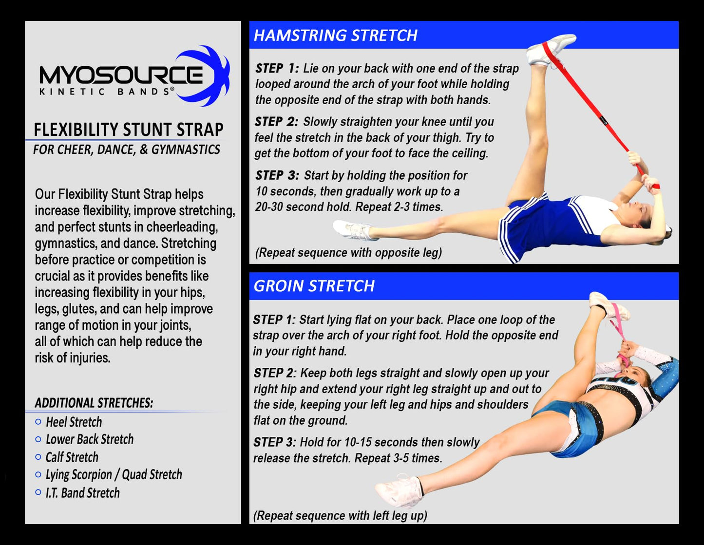 Cheerleading Stunt Strap, Blush Pink