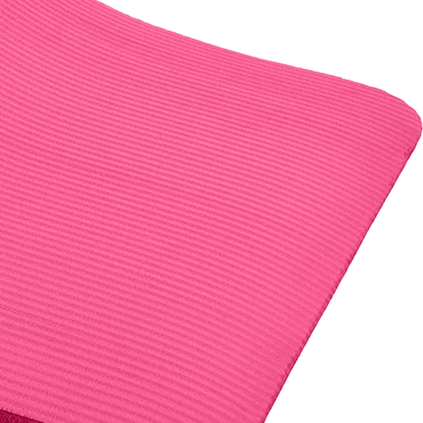 BalanceFrom All-Purpose 1-Inch Extra Thick High Density Anti-Tear Exercise Yoga Mat with Carrying Strap (Pink)