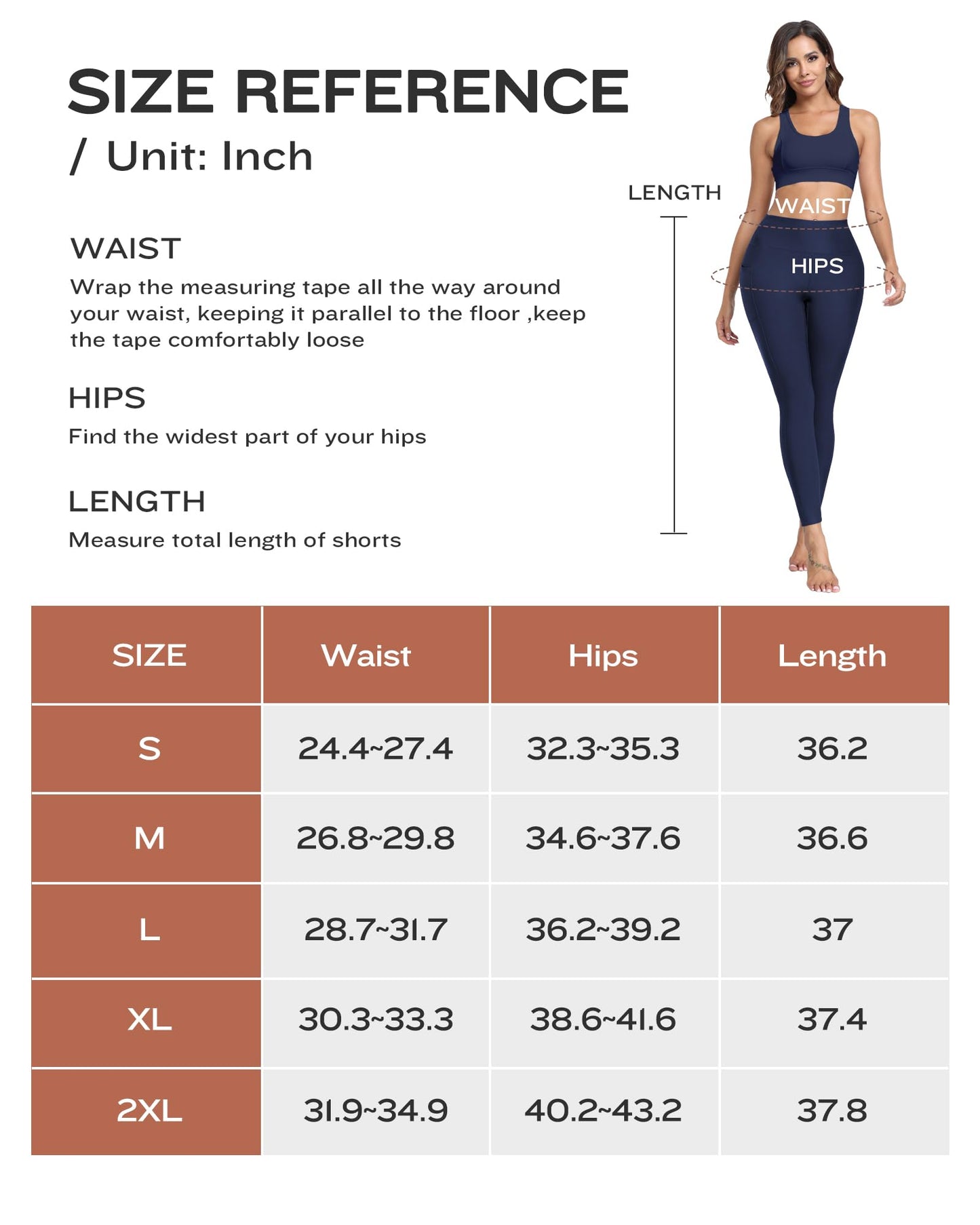 NORMOV Fleece Lined Leggings with Pockets for Women,High Waisted Winter Thermal Warm Sherpa Leggings(Navy, S)