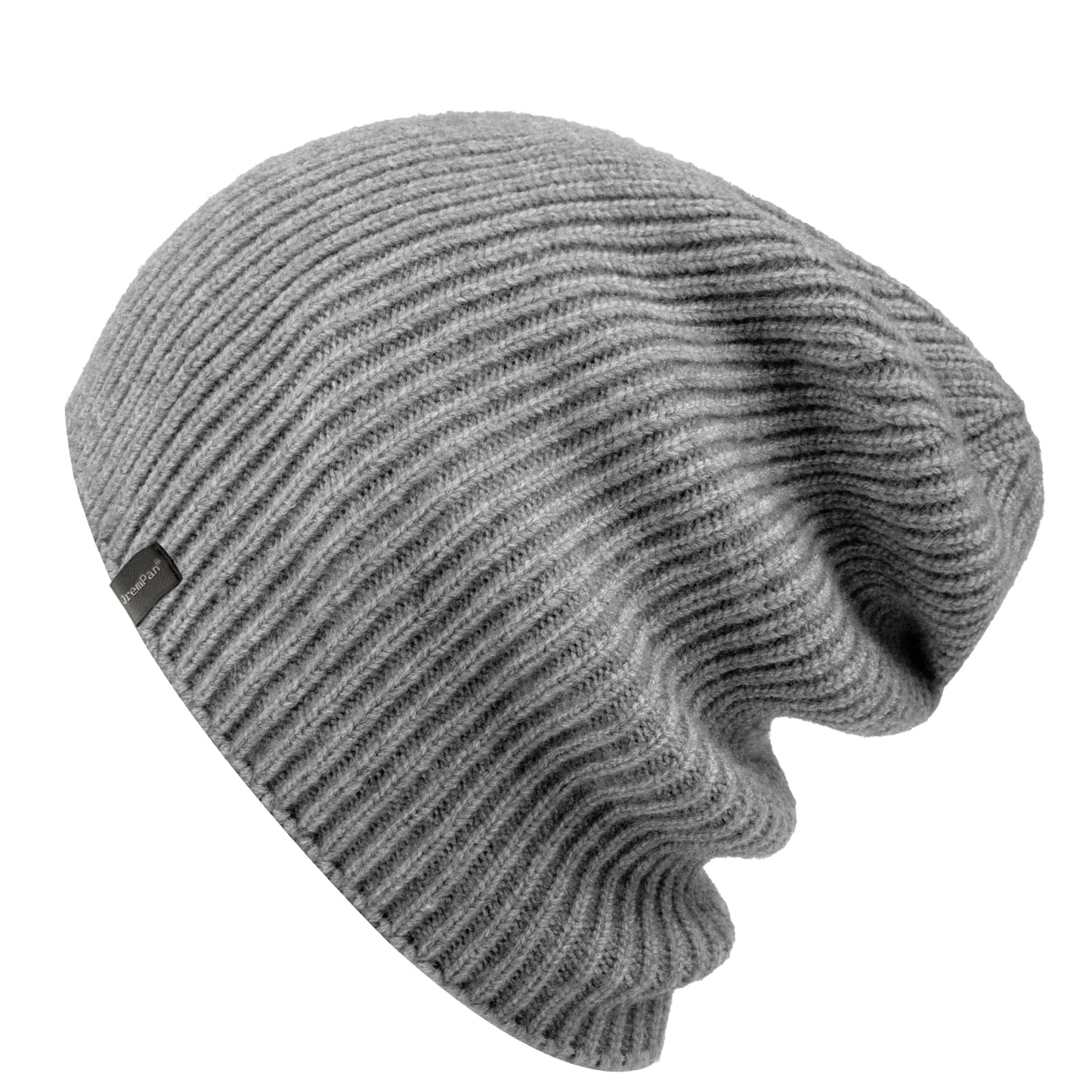 JremPan Beanie Hat for Men Women Knit Winter Hat Warm Cuffed Skull Beanie Slouchy Soft Unisex (Gray)