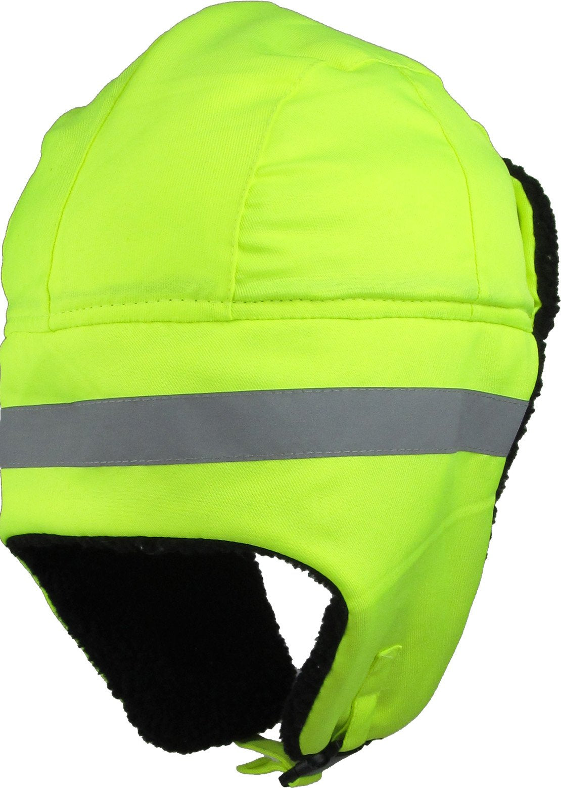 Hi Viz Trapper Warm Workwear Cold Windproof Winter Aviator Trooper Hunting Hat Ushanka Bike