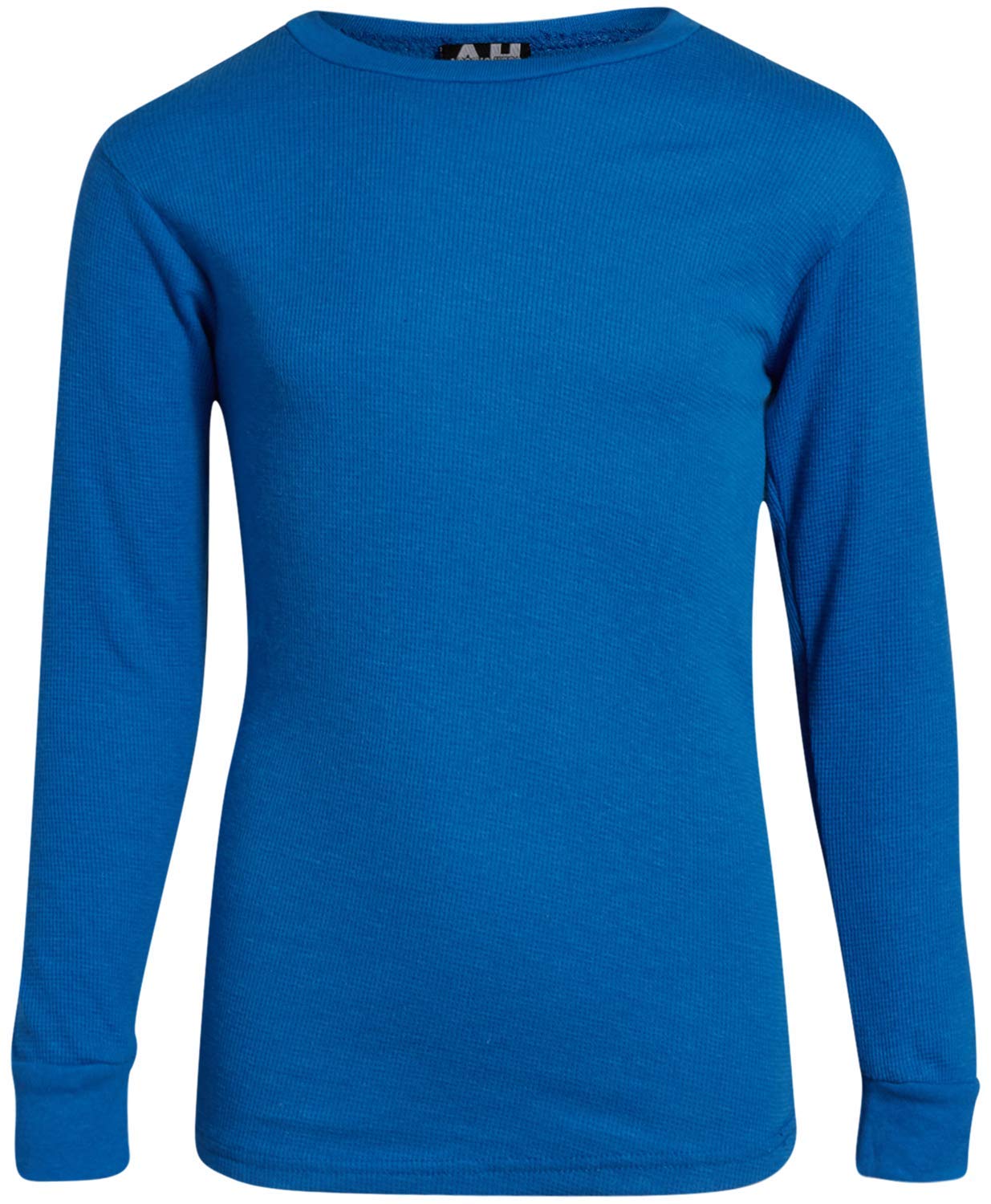 Arctic Hero Boys' Thermal Underwear - 4 Piece Waffle Knit Top and Long John Set (Size: 2-18), Size 8-10, Grey/Royal