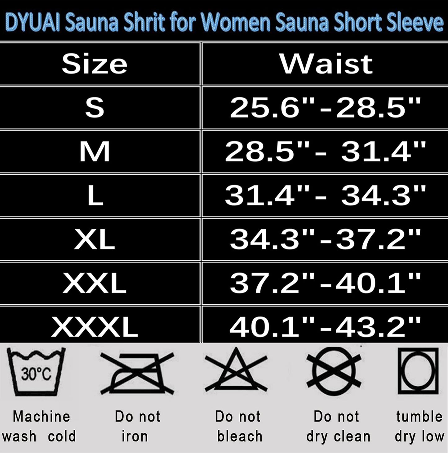 DYUAI Sauna Shirt for Women Sauna Suit for Women Waist Trainer Sauna Sweat Vest Workout Body Shaper Zipper(6005-07-S)