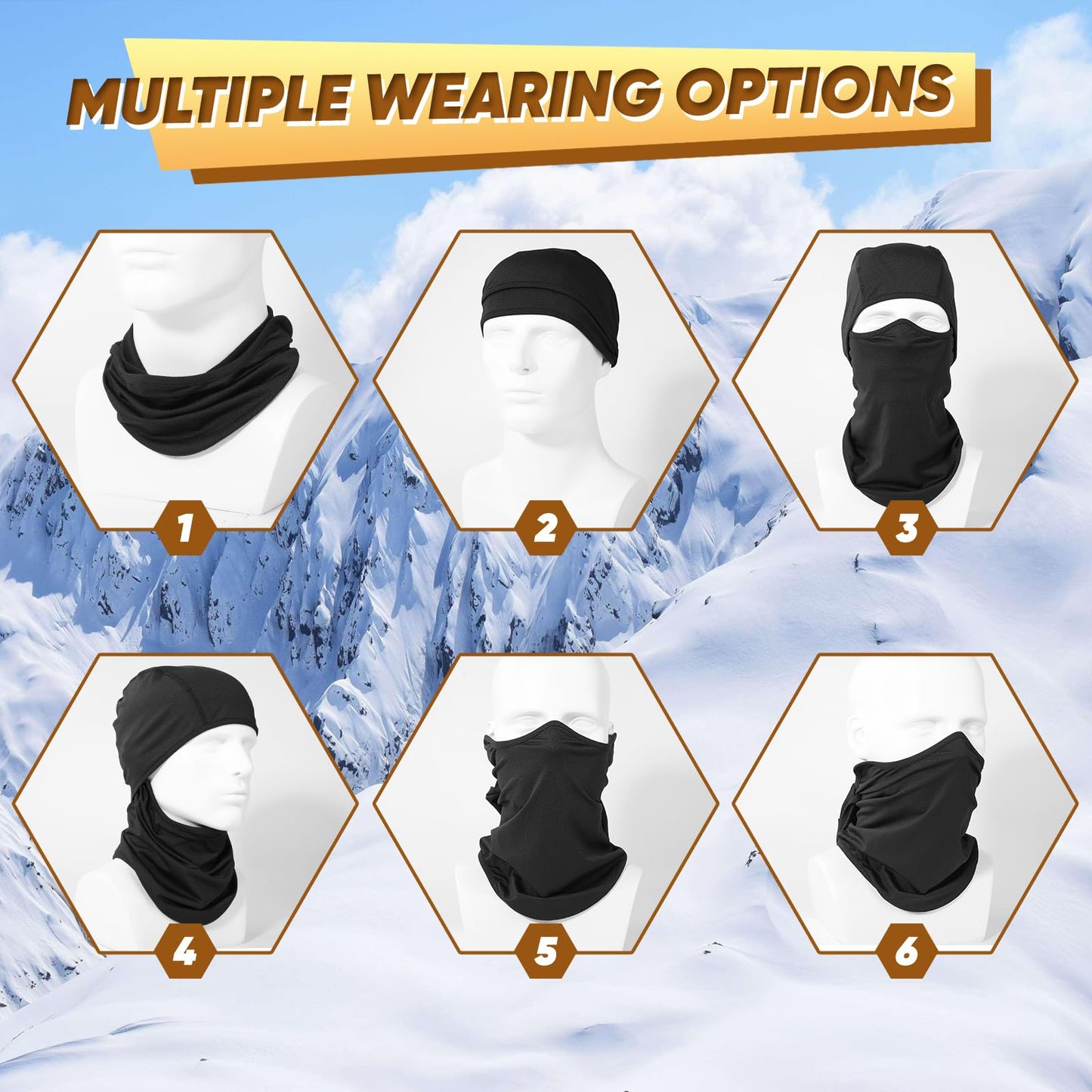 Ameceres Kids Balaclava Ski Mask Cold Weather Windproof Tactical Face Mask Winter for Skiing Snowboarding Cycling (2)