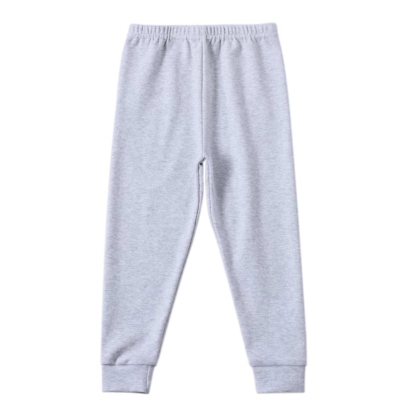 Kids Winter Thermal Underwear Long Johns Set Little Boys Girls Pajamas Warm Base Layer Set (Gray,6T)
