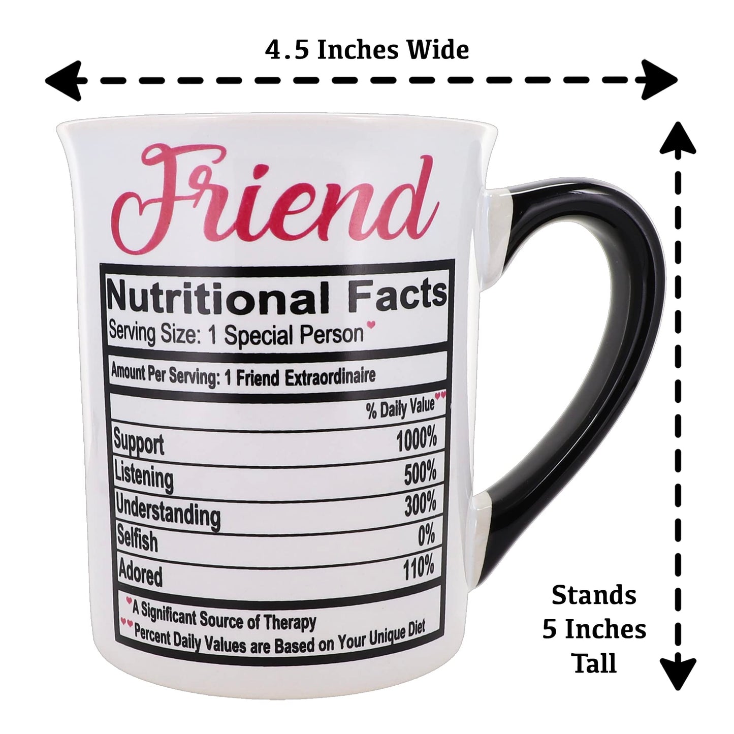 Cottage Creek Friend Mug, Ceramic 16oz. Best Friend Coffee Mug, Friend Gifts