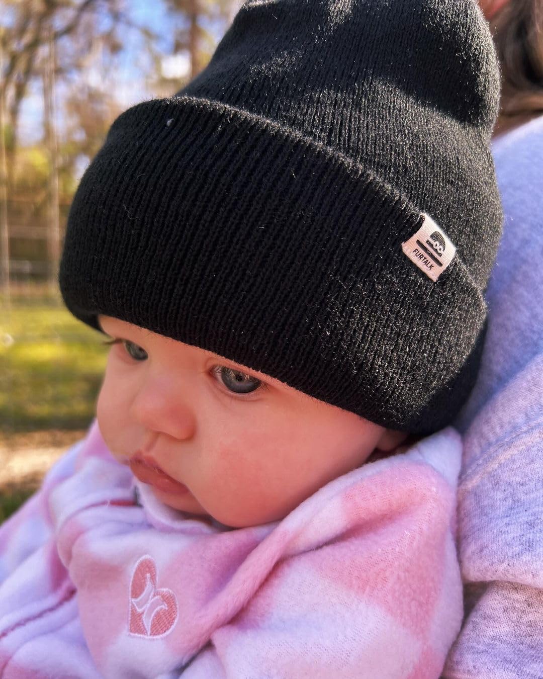 FURTALK Baby Beanie Fleece Lined Toddler Winter Hat Boys Girls Knit Warm Beanies Kids Ski Hats for 0-8 Years