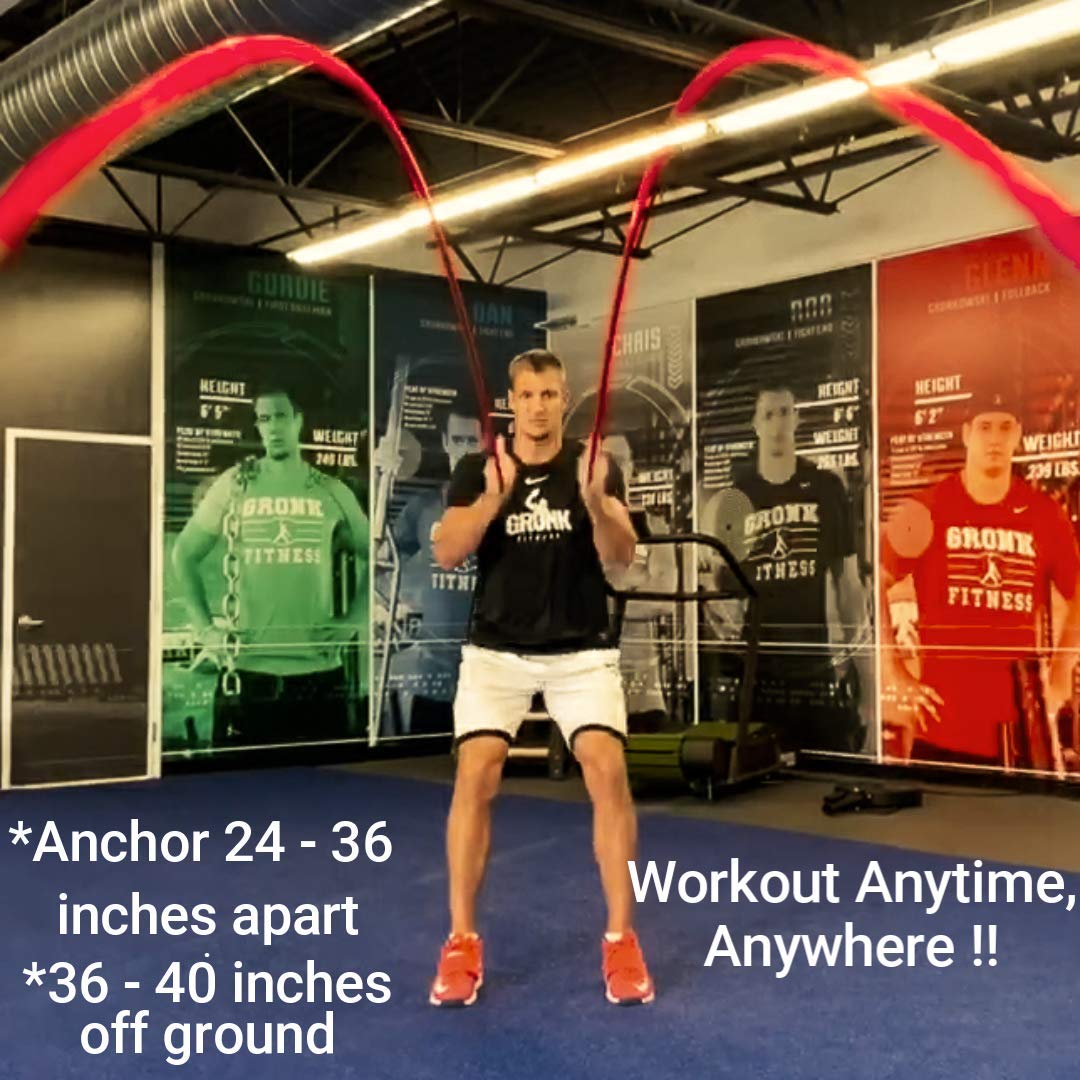 Inertia Wave – Gronk Fitness Edition | Dynamic Rubber Battle Ropes Alternative for Home and Gym | Maximize Calorie Burn | Revolutionary Fitness Equipment for Abs and Full Body Workout | Get Results