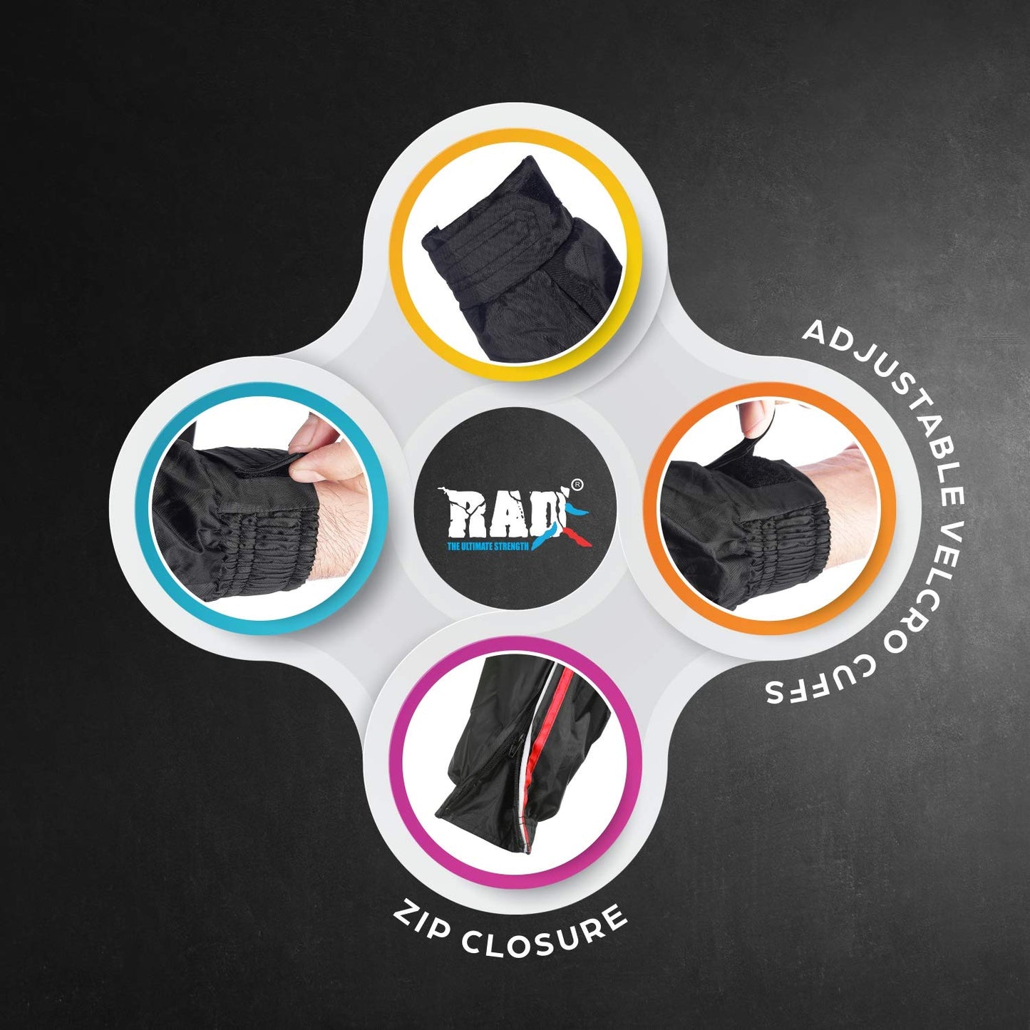 RAD Sauna Suit for men & women weight loss - Workout Sweat Suits - Fat Burning Suit - Boost Fat Burn (Red, Medium)