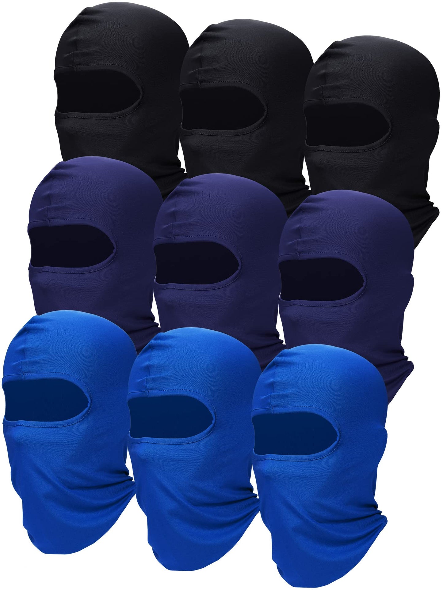 SATINIOR 9 Pcs Ski Mask for Men Full Face Cover UV Sun Protection Cooling Balaclava Neck Gaiter Clothing Scarf Bandana(Cute Colors)