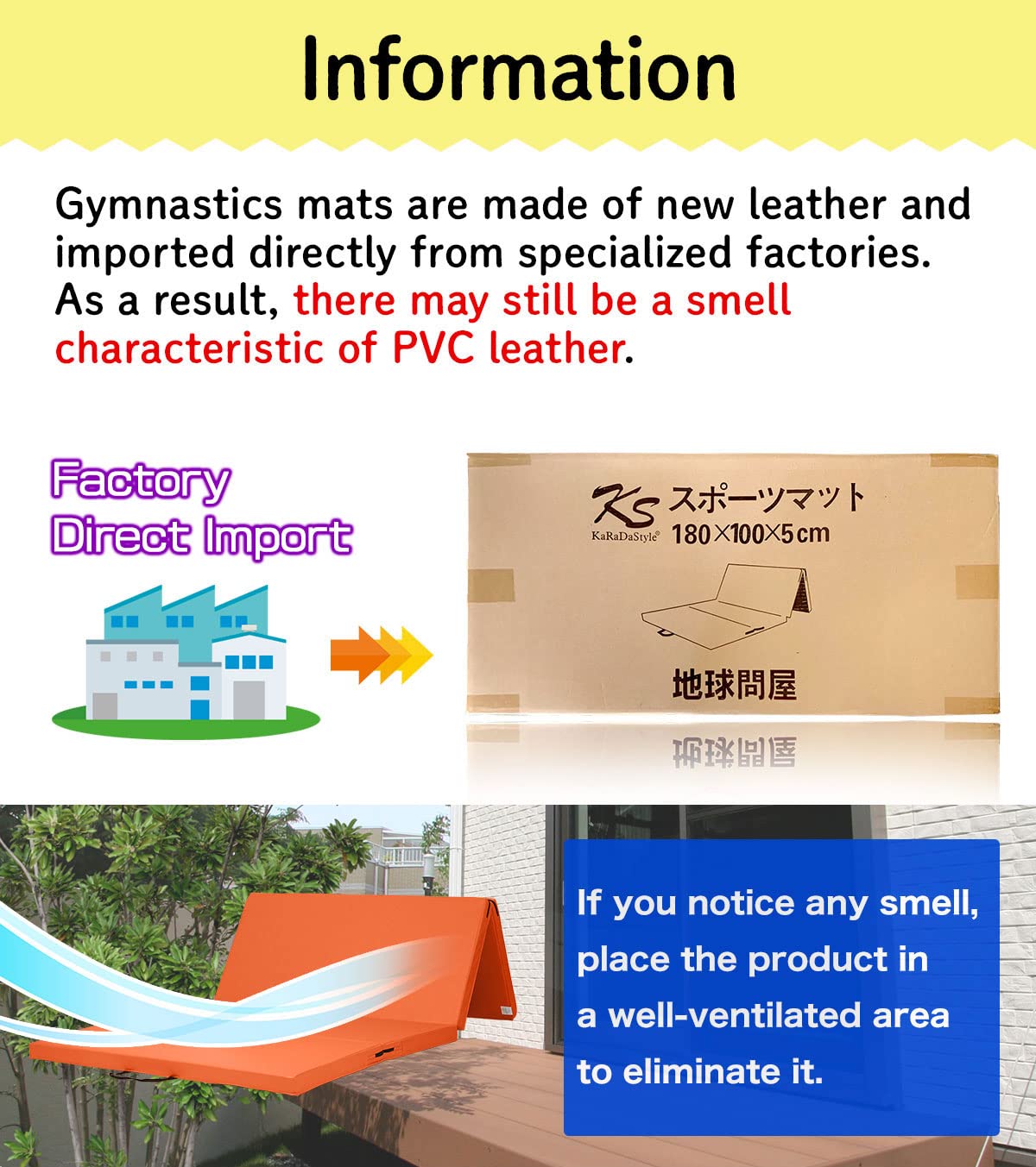 KaRaDaStyle Gymnastics Mat Folding Stretch Mats 71"x39"x2" Exercise Muscle Training Children Play Horizontal Bar Mat Yoga Sports Soundproof Home Use (Blue/4-fold)