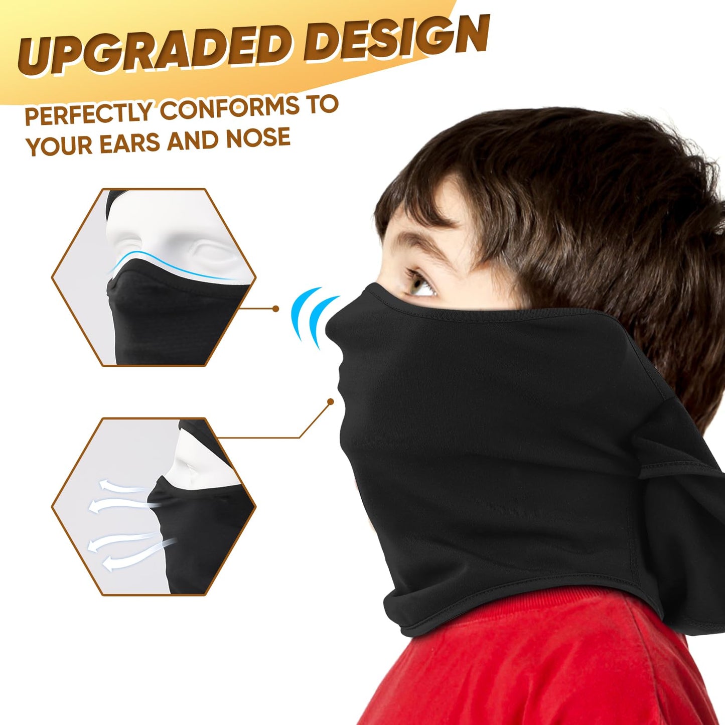 Ameceres Kids Balaclava Ski Mask Cold Weather Windproof Tactical Face Mask Winter for Skiing Snowboarding Cycling (2)
