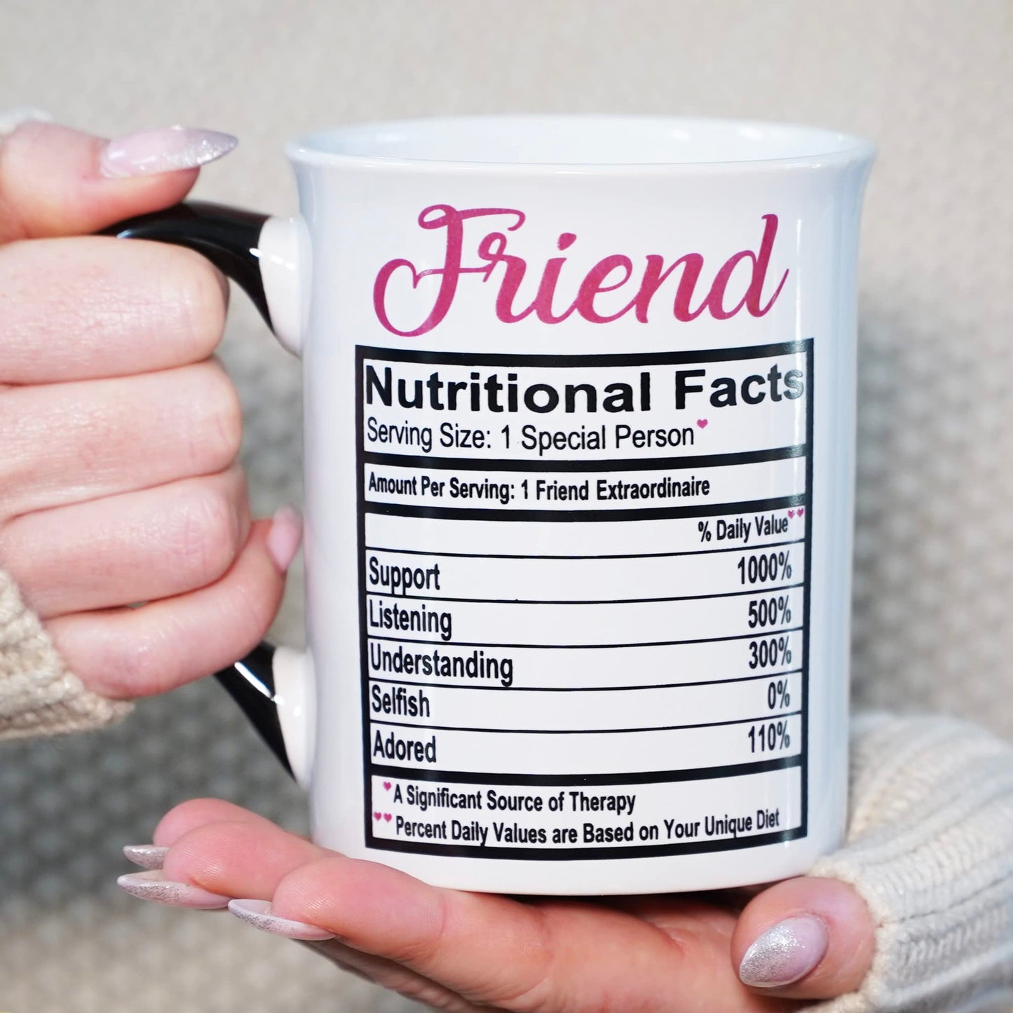 Cottage Creek Friend Mug, Ceramic 16oz. Best Friend Coffee Mug, Friend Gifts