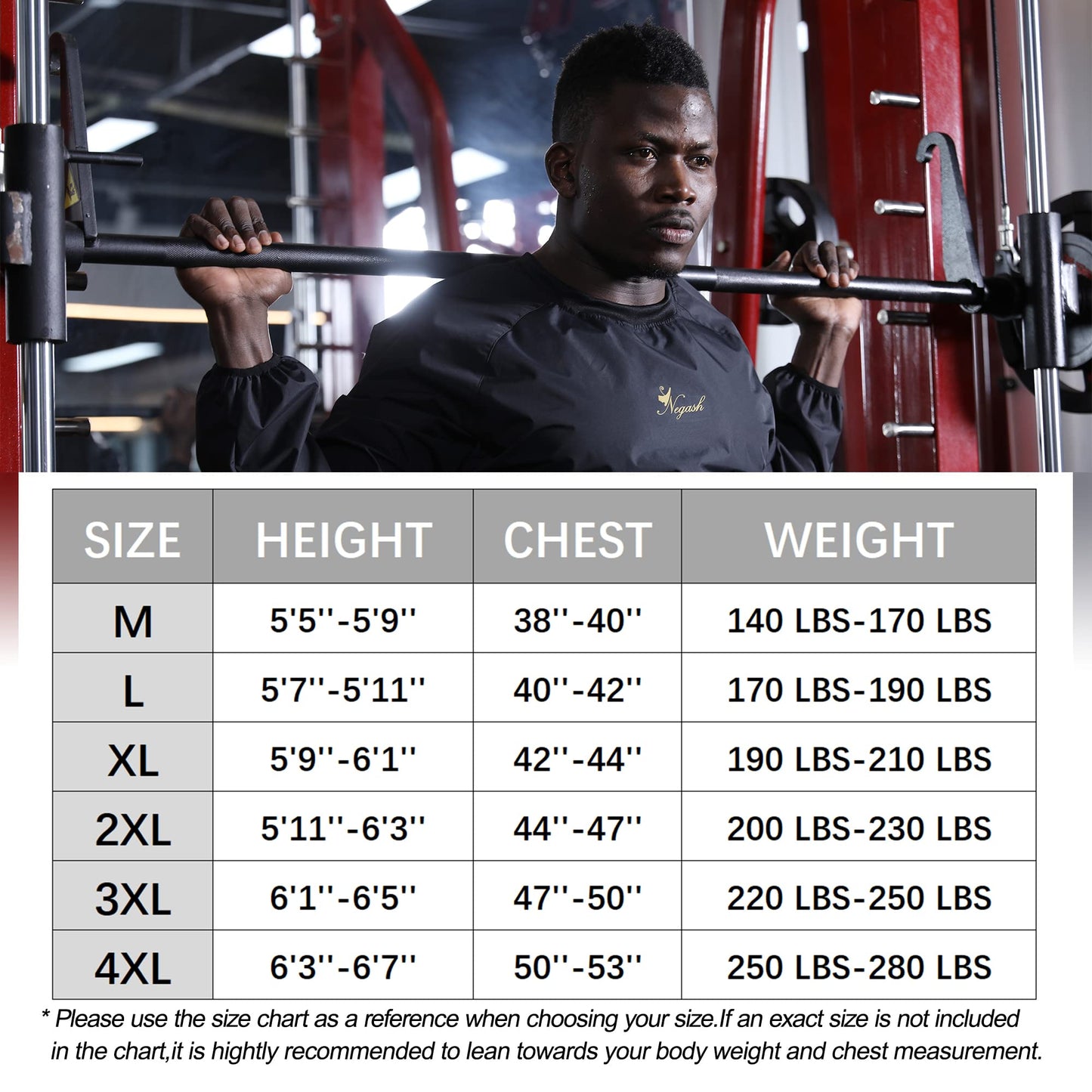 Negash Sauna Suit for Men Anti Torn Sweat Sauna Suit Lightweight Waterproof Men Sauna Suit for Boxing Exercise Fitness