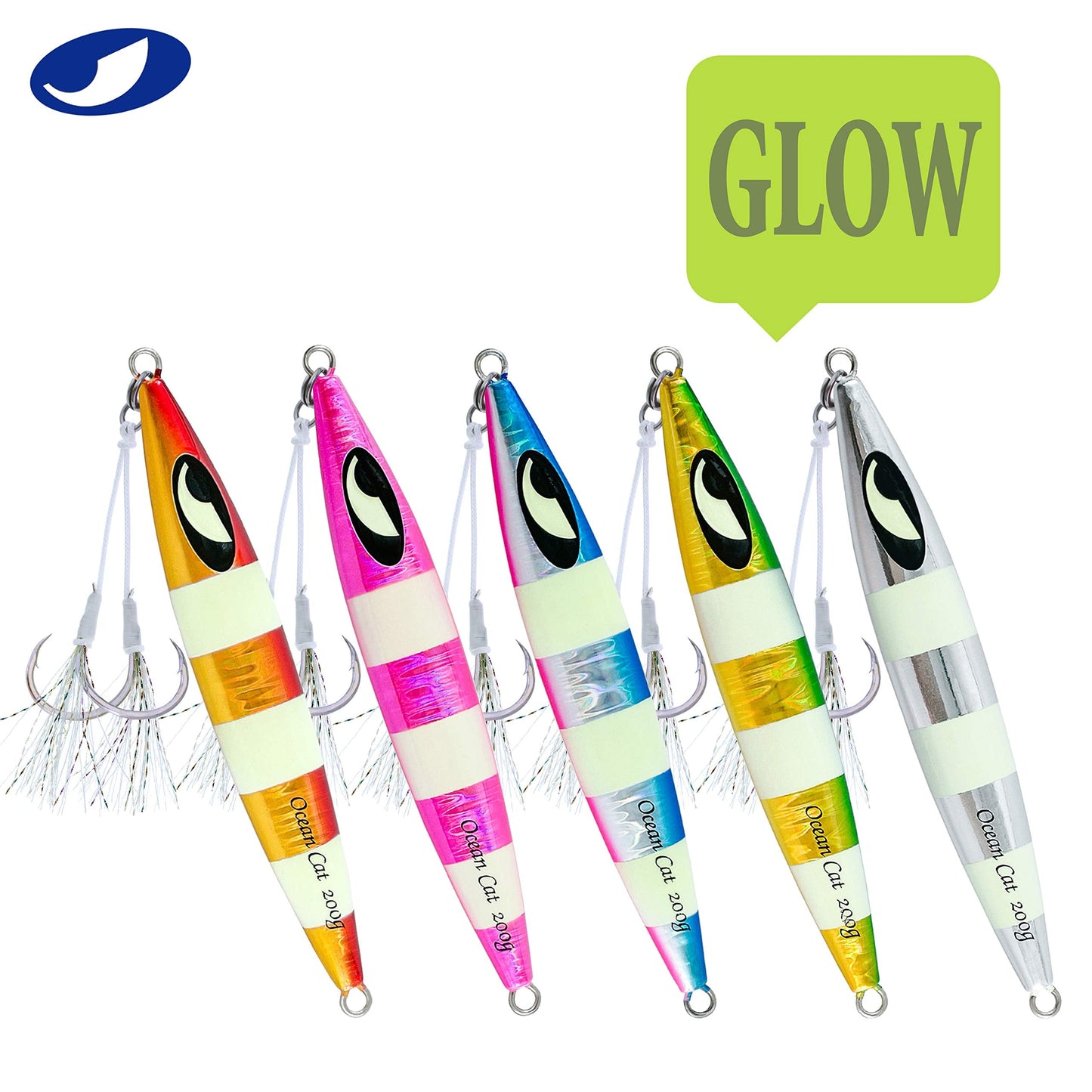 OCEAN CAT 1 PC Lead Metal Flat Slow Fall Pitch Fishing Jigs Lures Sinking Vertical Jigging Bait with Butterfly Hook for Saltwater Fishing (Silver, 250g)
