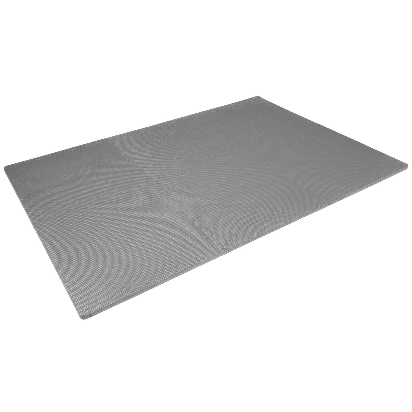 ProsourceFit Extra Thick Puzzle Exercise Mat , EVA Foam Interlocking Tiles for Protective, Cushioned Workout Flooring for Home and Gym Equipment, Grey - 3/4 inch - 24 Sq Ft - 6 Tiles