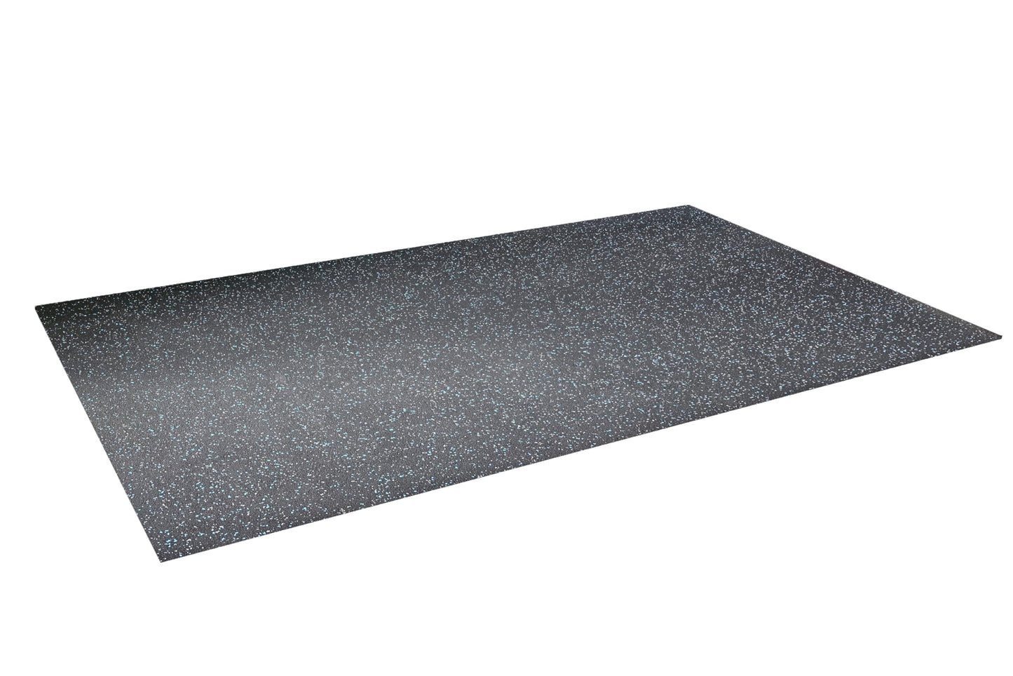 Rubber King Multi-Purpose Exercise Mat - 4' x 6' x 7mm - 100% Recycled Thick Rubber Mat for Home Gym Flooring, Non-Slip, Low-Odor Durable Workout Mat for Indoor/Outdoor, Shoe-Friendly - Blue/Grey