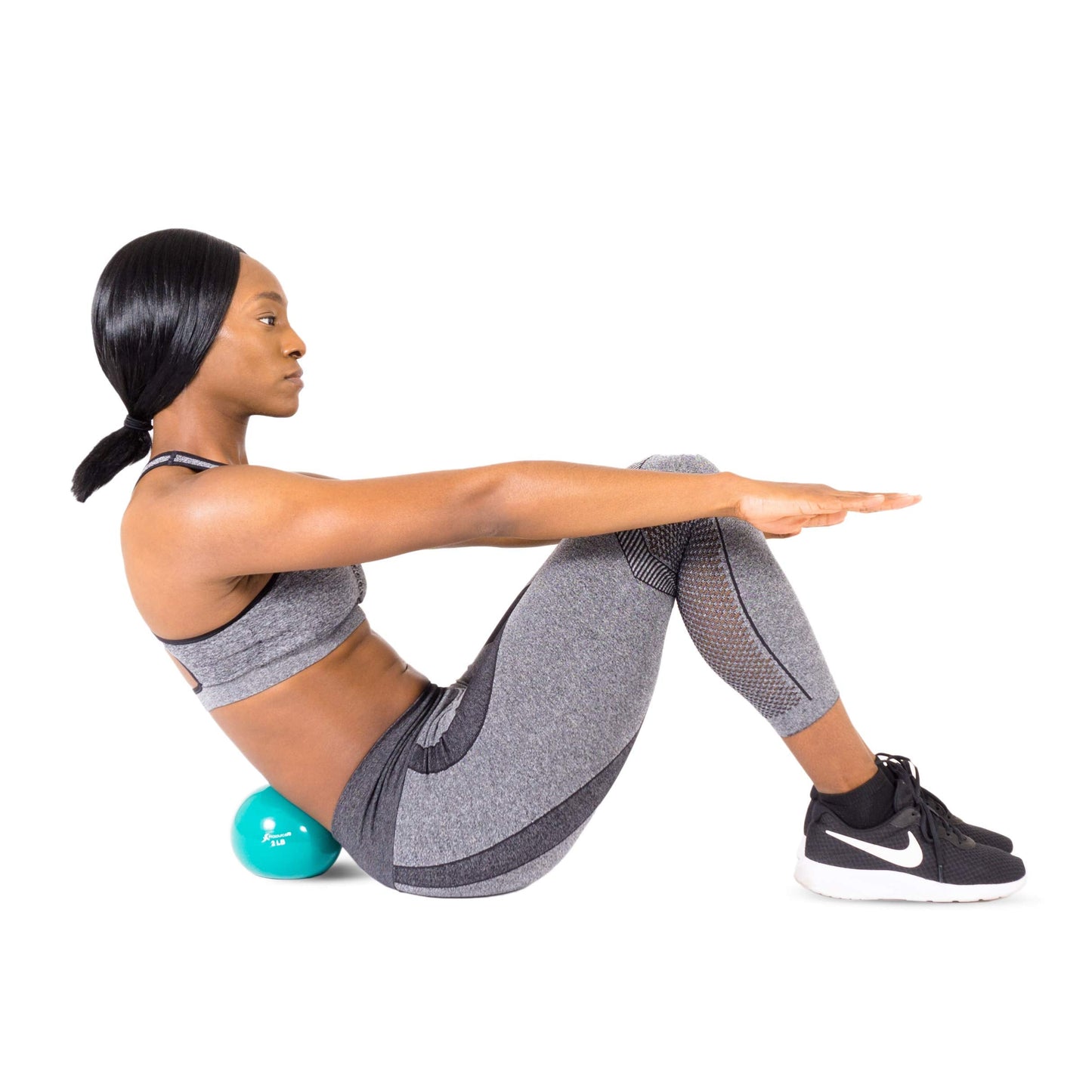ProsourceFit Weighted Toning Exercise Balls for Pilates, Yoga, Strength Training and Physical Therapy, 2 lb to 8 lb, Color Coded