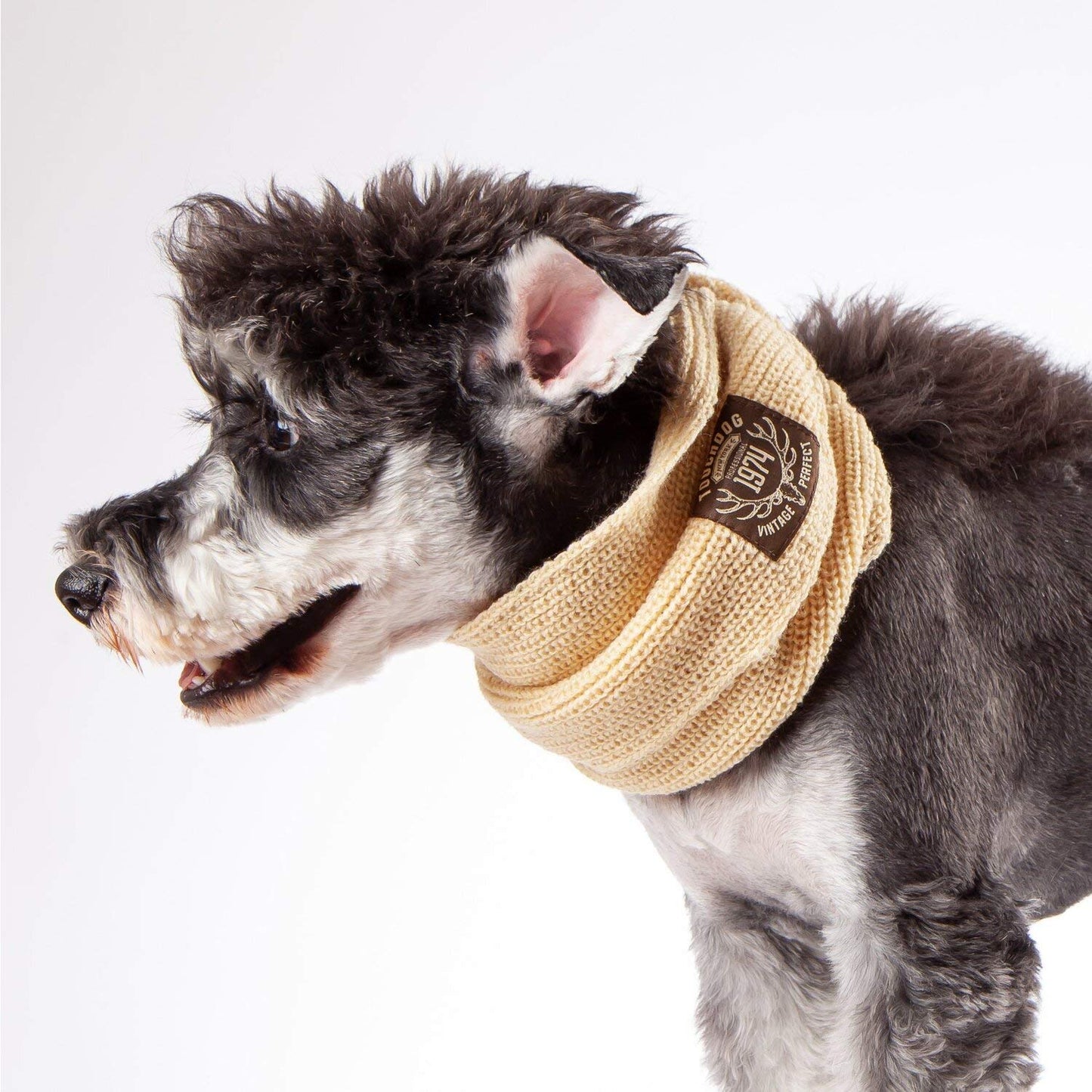 Touchdog Heavy Knitted Winter Dog Scarf, One Size, Pink