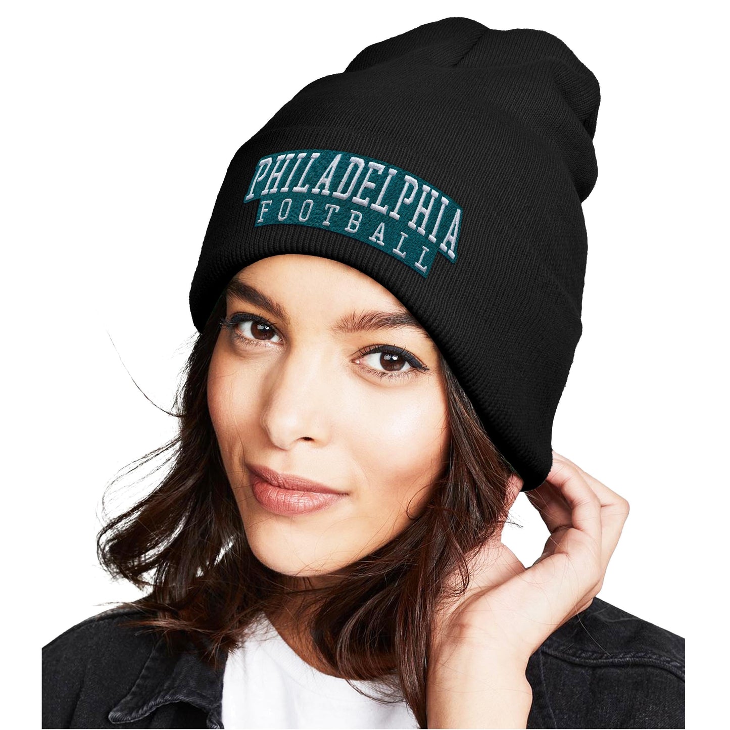 Knitted City Embroidery Beanie Winter Hat Apparel for Men Women