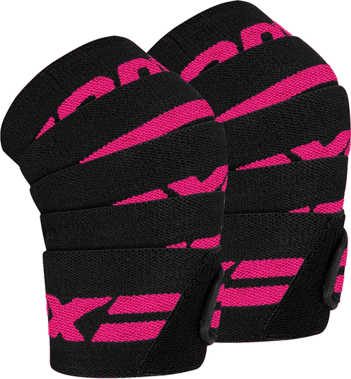 RDX Knee Wraps for Weightlifting, 78” Elasticated Straps Power Lifting Leg Press Support Gym Fitness Squats Workout Men Women