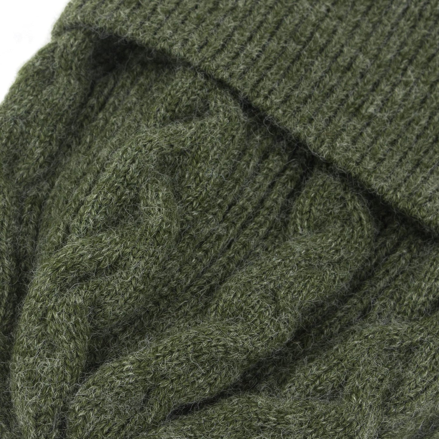 Muryobao Womens Winter Beanie Hat Slouchy Knit Hats Soft Warm Ski Skull Cap with Ear Flaps Pine Green