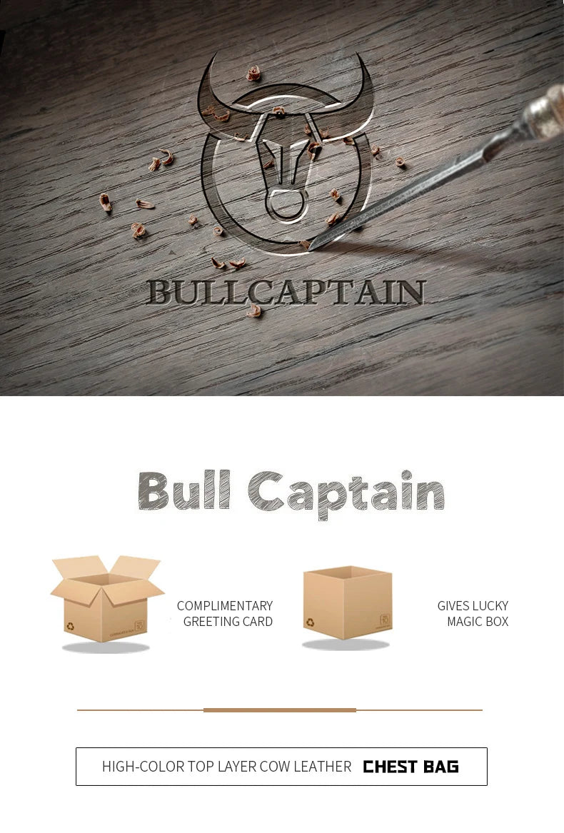 BULLCAPTAIN Anti-Theft Sling Chest Bag
