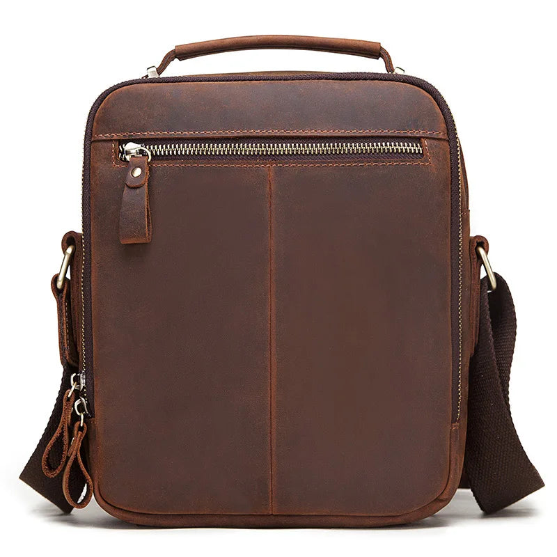HUMERPAUL Vintage Leather Messenger Bag